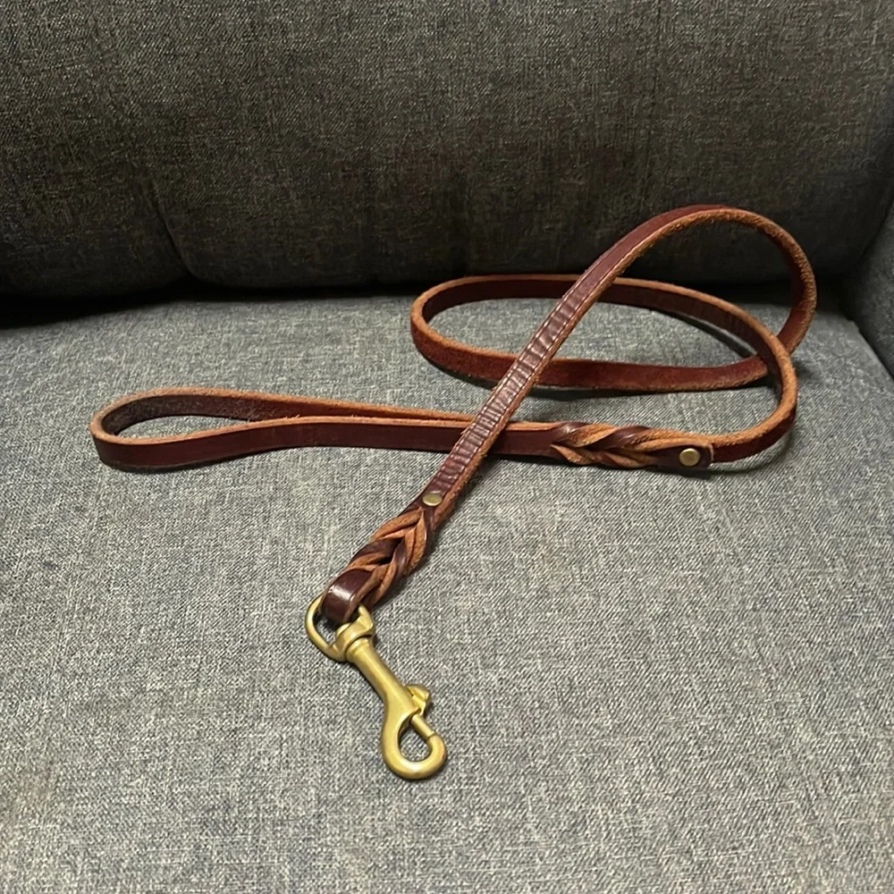 Braided Leather Leash